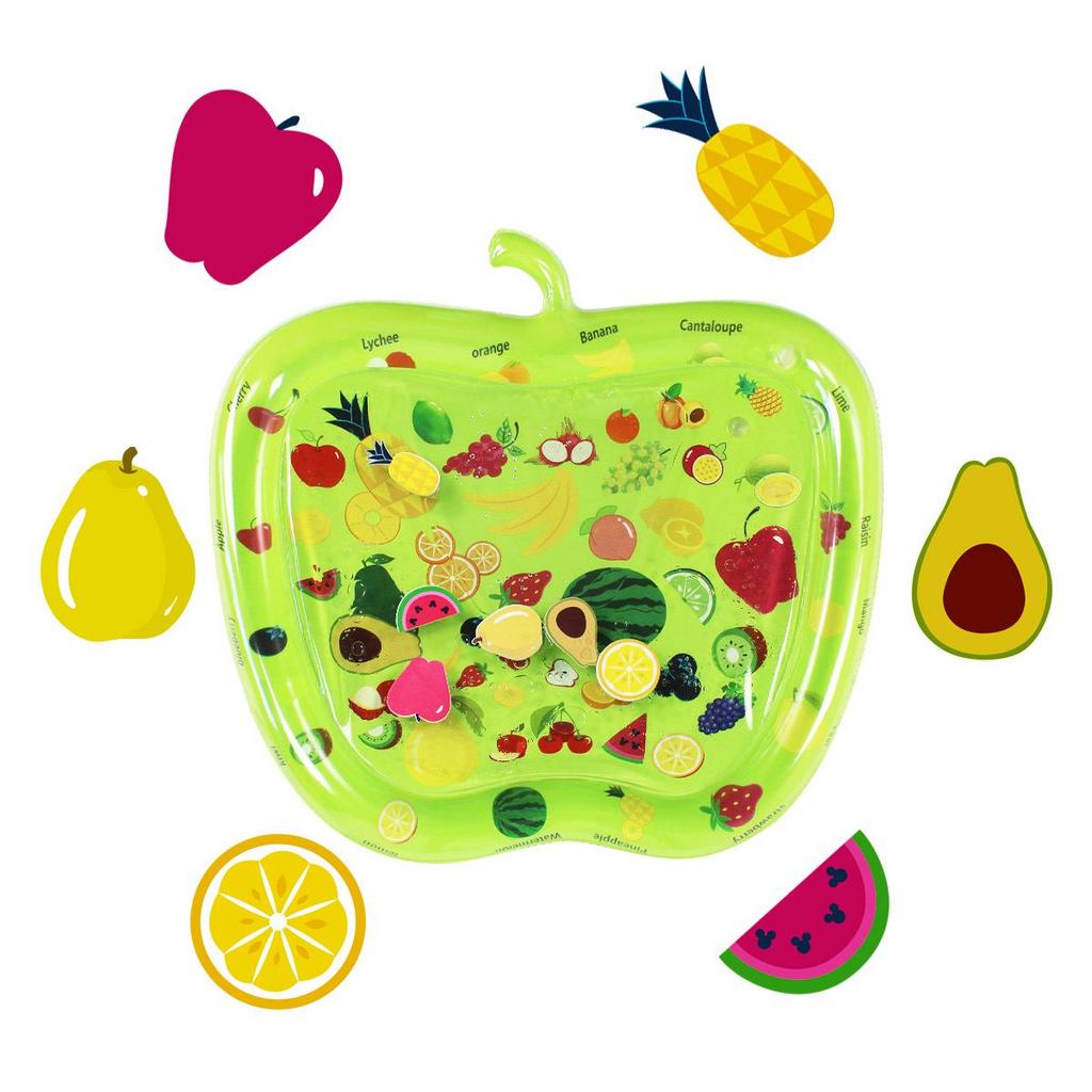 30-Silk Thickened PVC Inflatable Water Mat for Baby and Toddler Crawling, Summer Cooling Ice Pad Cushion