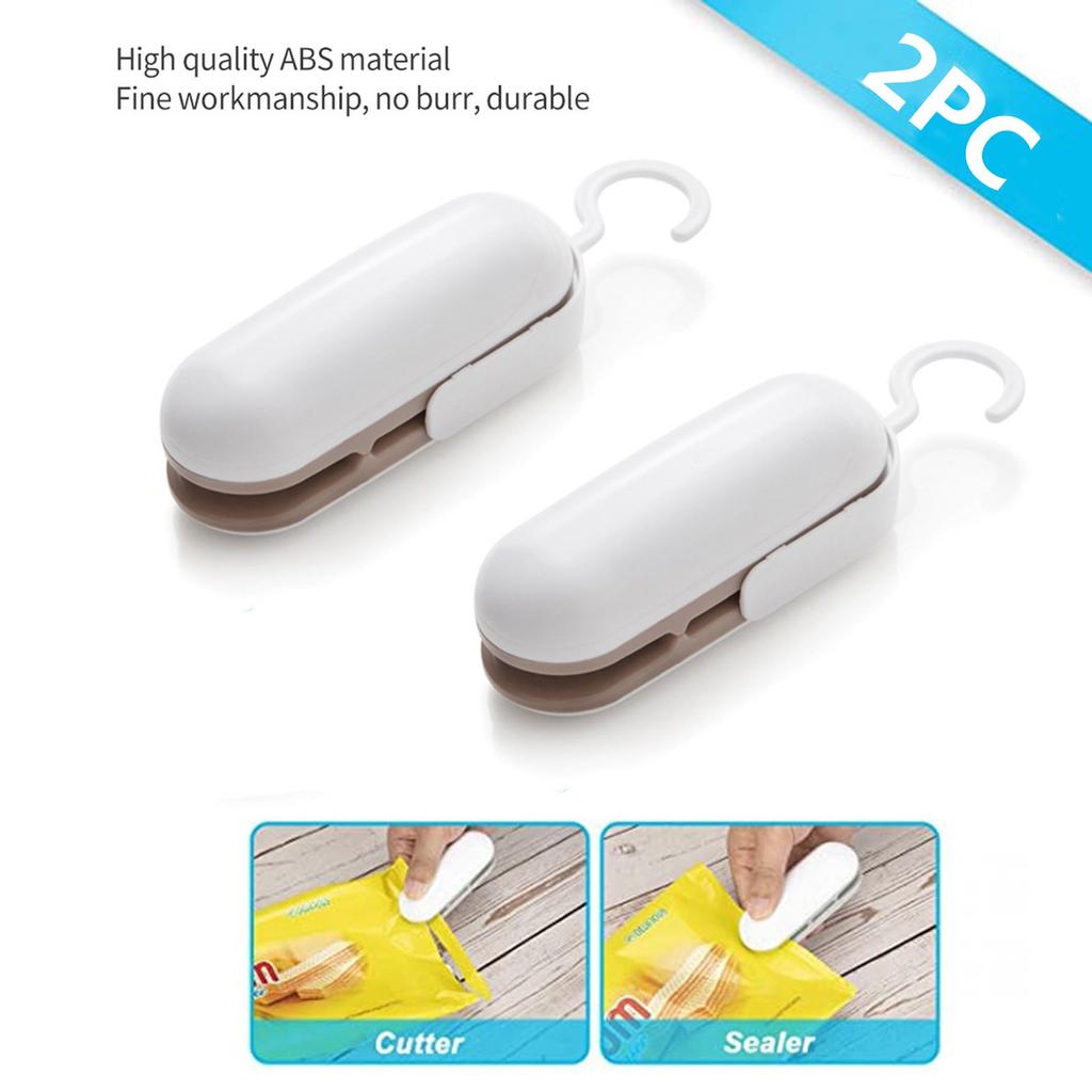 Vacuum Food Package Sealer Electric Portable Machine Storage Handheld Tool 2PC