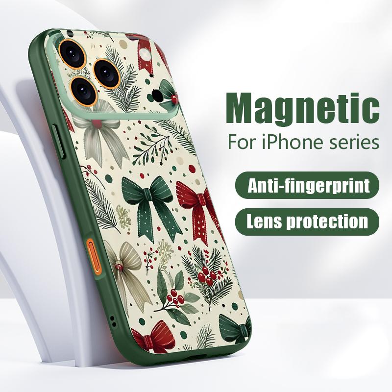 Buntes Schleifenmuster Hülle Für iPhone 17 Pro Max iPhone 16 Pro Max 15 14 13 Magnetisch Für Magsafe Hybrid TPU+PC Matte Abdeckung