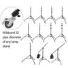 1Set Photography Light Stand with 360 Degree Rotating Caster Wheel for Efficient Movement