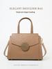 Genuine Leather Women's Large Capacity Summer Handbag - Fashionable Crossbody & Shoulder Bag for Commuting 2025