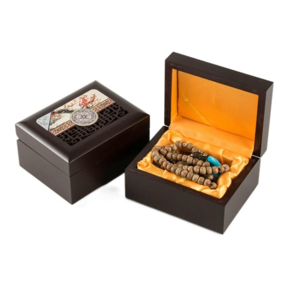 Bracelet Necklace Jewelry Display Box Pedant Vintage Trinket Case Wooden Jewelry Box  Gift Box