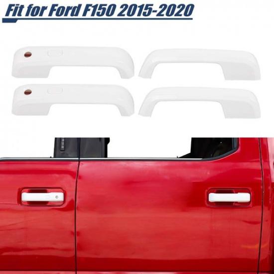 Weißes Auto-Türgriff-Abdeckungs-Zierleisten-Schalen-Kappen-Schutz-Kit für Ford F150 2015-