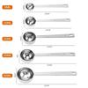 High-quality Stainless Steel Measuring Spoon Blending 5/10/15/20/30ML Coffee Scoop Thicken Powder Spoon Coffee