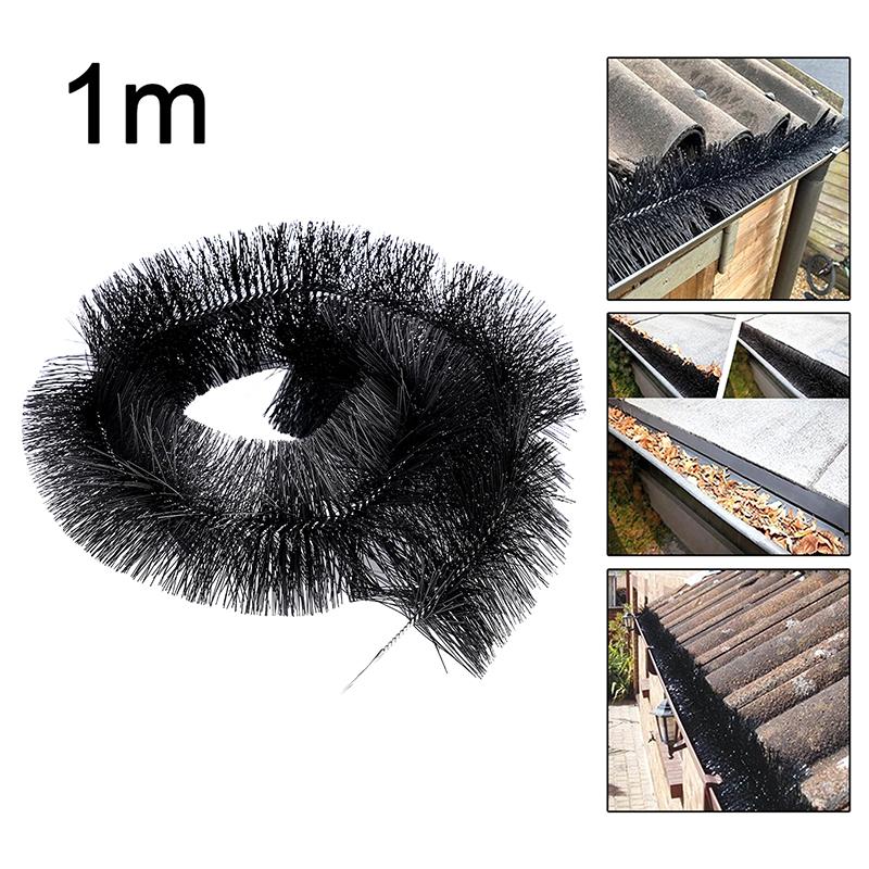 Gutter Brush Gutter Guard 100CMX1M Roof Leaf Protection Easy Install for Preventing Twig and Leaf Blockages