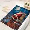 1Pc Santa Claus Chimney Rug Office Carpet Indoor Outdoor Doormat Nonslip Soft And Comfortable Living Room Christmas Halloween Gift D9188