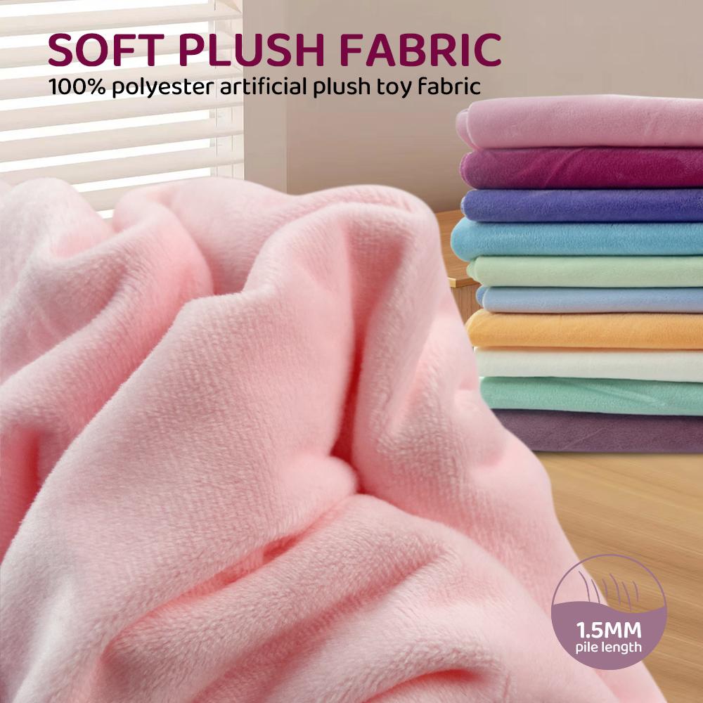 1,5 mm Florlänge Plüschstoff Umweltfreundlich Gewebt Mit 100% Polyester Material Machen Spielzeug Plüschstoff pro Meter Zum Nähen
