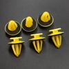50pcs Yellow and Black Plastic Door Handle Fasteners Universal for Car and Van Accessories, Car Accessory Fasteners