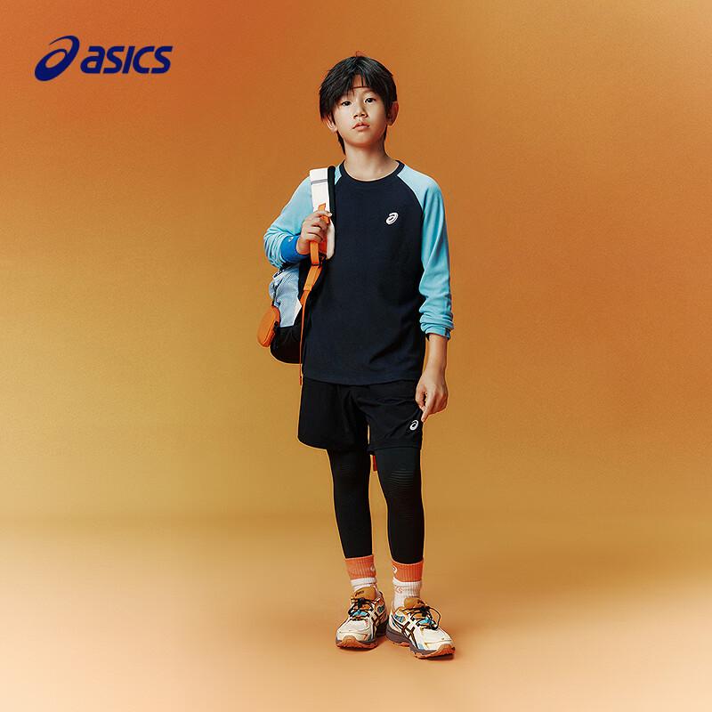 ASICS Kids' Winter Color-Block Long-Sleeve T-Shirt