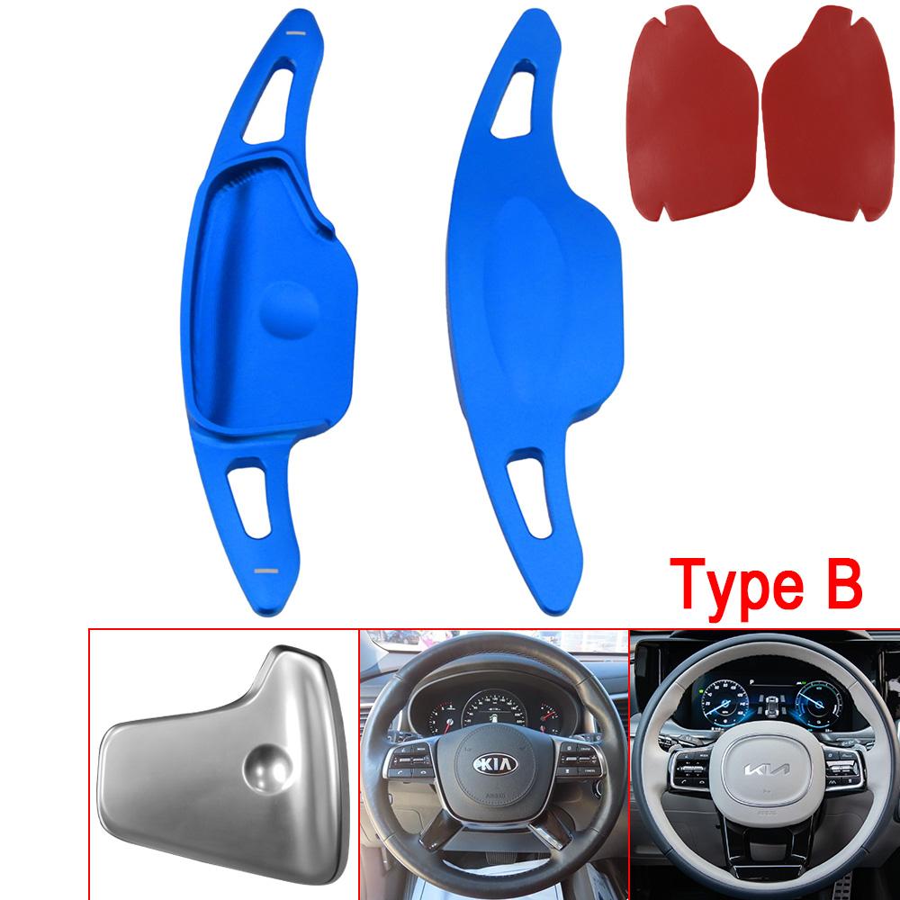 Shift Paddles For Kia Sorento 4 UM MQ4 GT-Line X-LINE Plug-In Hybrid 2016-2024 Car Steering Wheel Extension Shifter Sticker