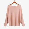 Loose Casual Fashion Bat Long Sleeve Women Sweater Solid Color Pullover Autumn Winter Knitted Tops Elegant Simple Sweaters Basic Clothing