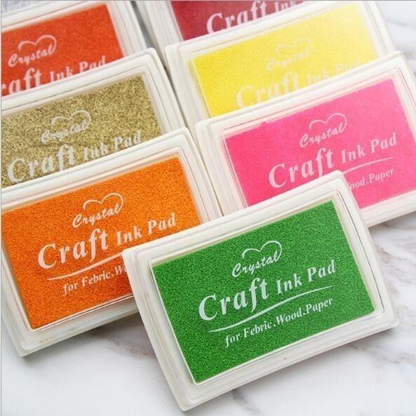 Colored Ink Pad for DIY Rubber Stamps, Children's Finger Painting, Calligraphy, and Journals