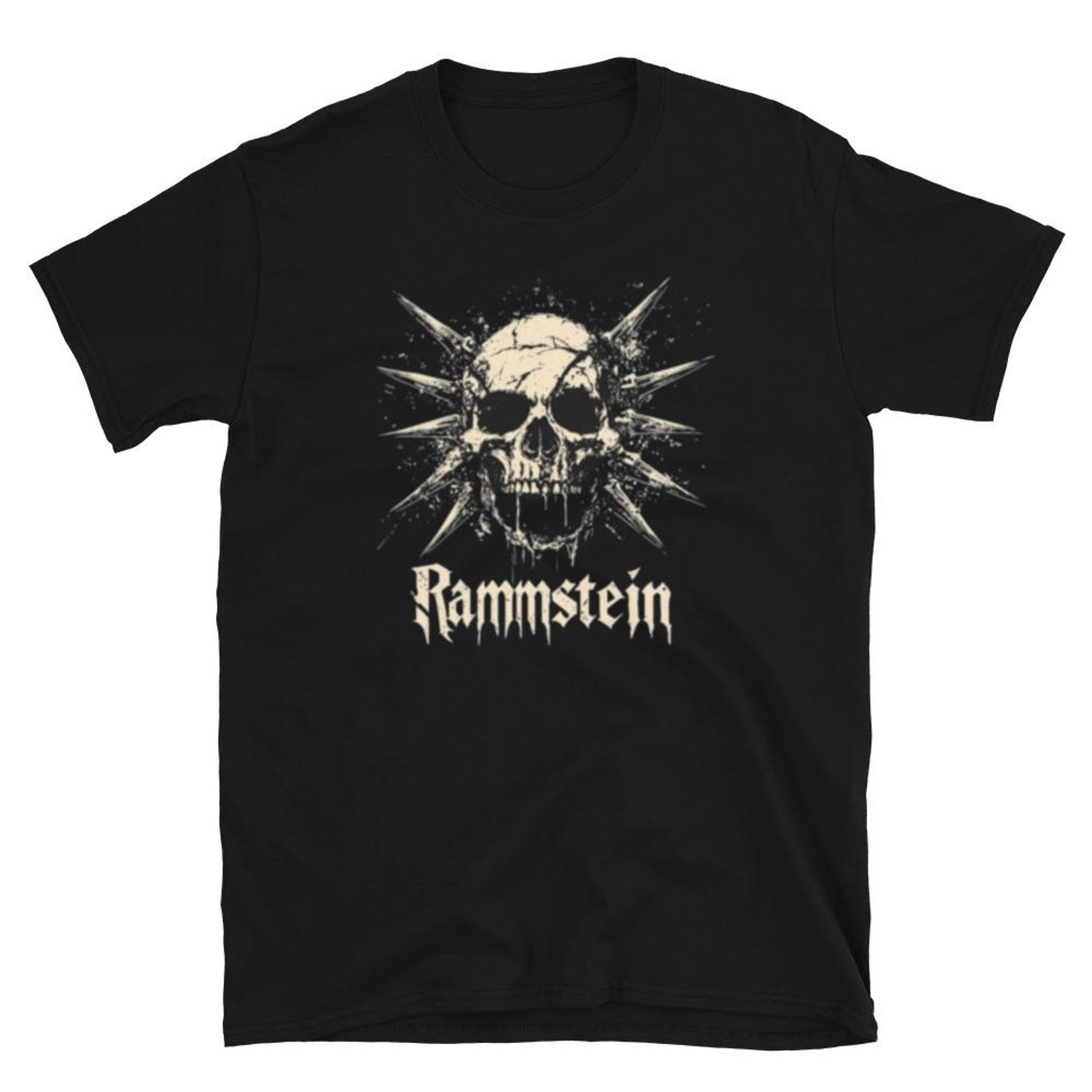 Rammstein Graphic Band T shirt | Alternative Rock Tee | Heavy Metal Shirt | Gothic Streetwear L