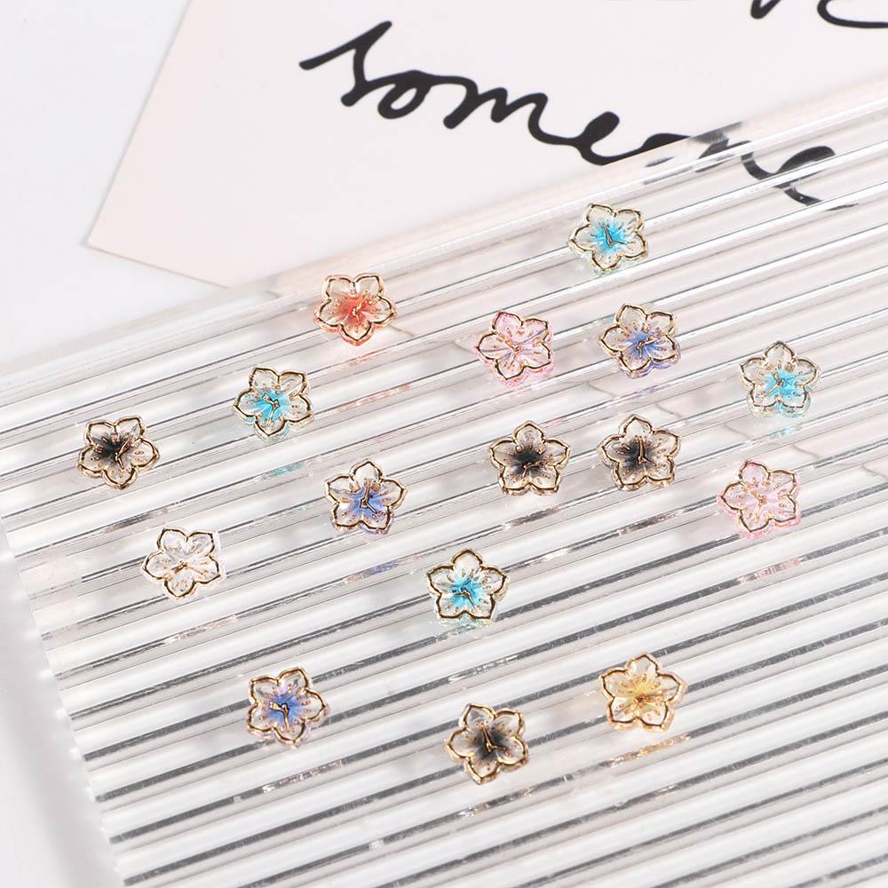 

Bauhinia Flowers Manicure Accessories Flowers Nail Decorations Nail Rhinestones 3D Nail Drills 30Pcs/set