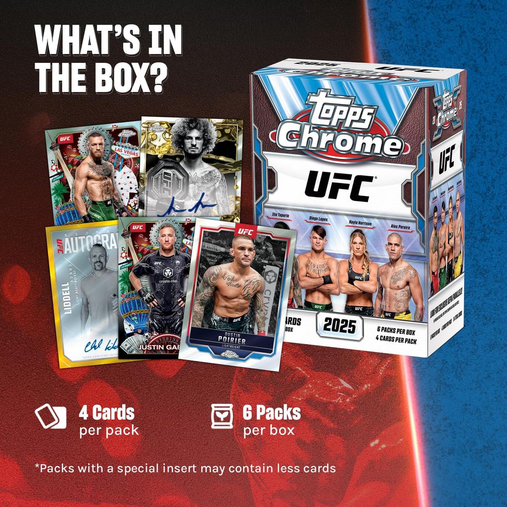 Topps 2025 Chrome UFC Factory Sealed Value Box - -