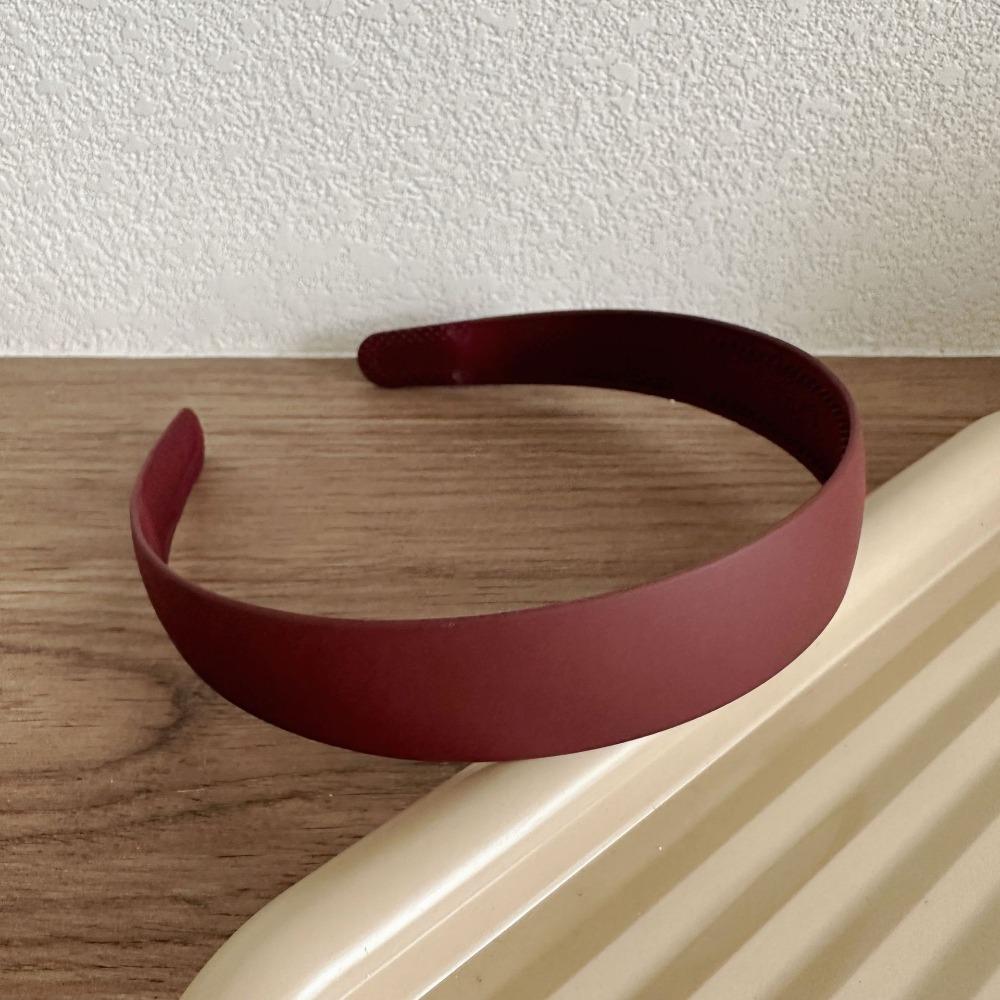 

2 шт. матовая однотонная резинка для волос с атласным покрытием аксессуары для волос модная резинка для волос для женщин красный
