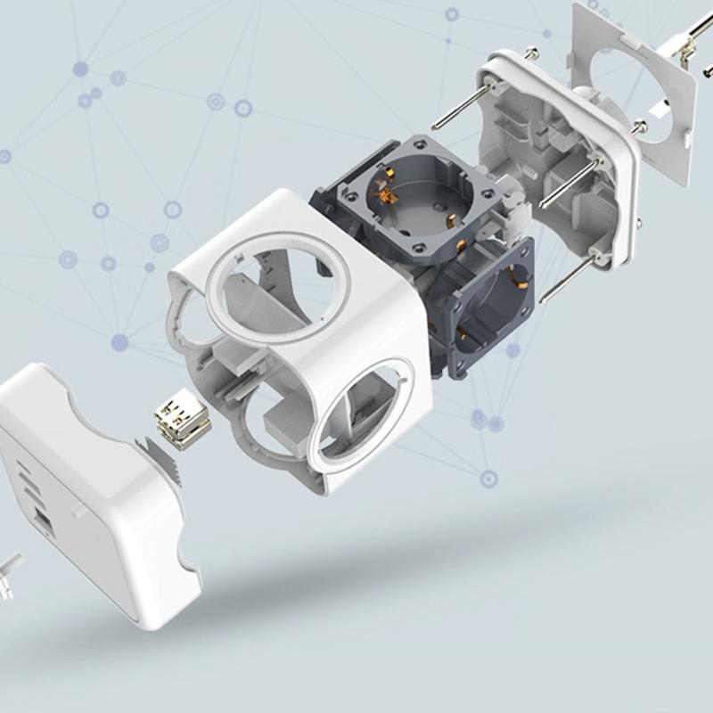 Multipurpose EU Standard Wall Outlet 86 Model Wall Plugs Socket Electric Wall Socket for Various Electrical Device