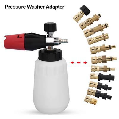Conector rápido de 1/4" para hidrolavadora a pistola pulverizadora, adaptador de bayoneta de lanza y desconexión rápida de 1/4" para Karcher.