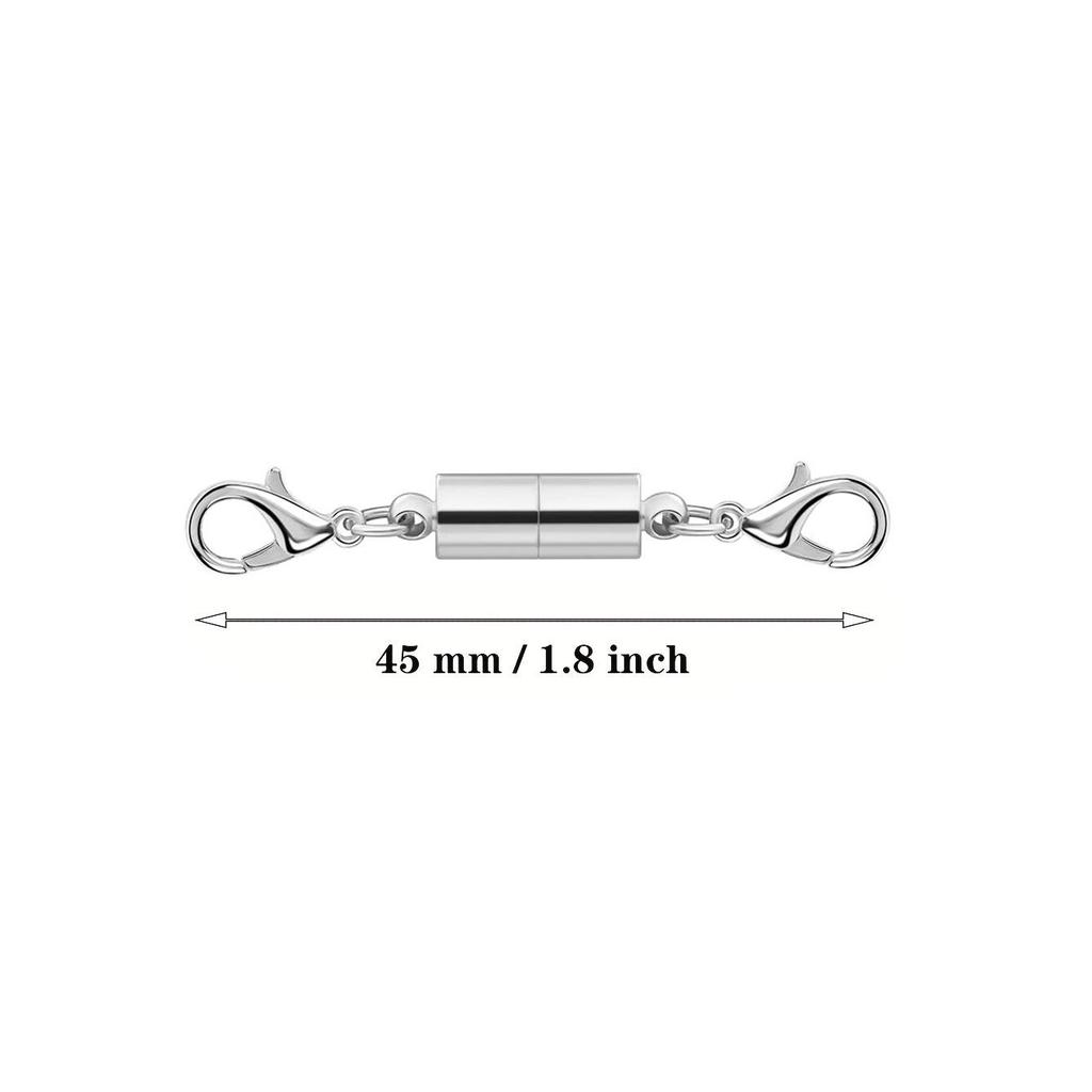 12-Piece Magnetic DIY Bracelet & Necklace Set with Heart & Round Connectors