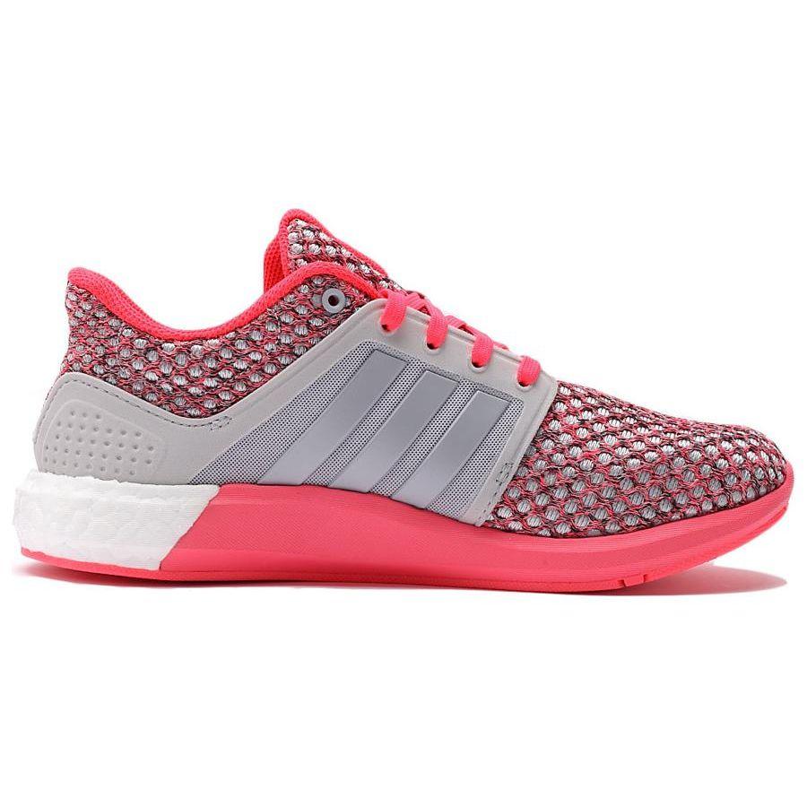 Adidas Comfortable Shock Absorbing Durable Low Top Running Shoes Women Sneakers Gray Red D68998