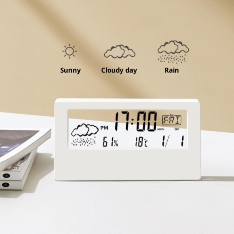 LED digitální teploměr vlhkoměr vnitřní multifunkční elektronické hodiny senzor vlhkosti meteostanice pro domácnost