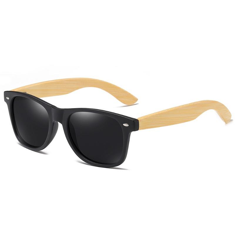 

New Classic Polarized Men Wooden Sunglasses Wood Bamboo Fashion Square Driving Sun Glasses Women UV400 Protection Gafas De Sol