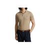 Polo Ralph Lauren SS23 Einfarbiges Kurzarm-Poloshirt Herren Oberteile Braun 710870645-022