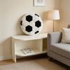 Moderne Stijl Voetbal Pluche Kussen Met Teddy Fluwelen Hoes Voor Huisdecoratie En Cadeaus