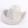 New Color Western Cowboy Hat Men's and Women's Commuting Versatile Simple Wind Wide Brim Top Hat Sun Hat