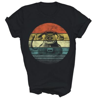 Vintage Phone Rotary Dial Telephone Call Center Unisex Shirt Gift