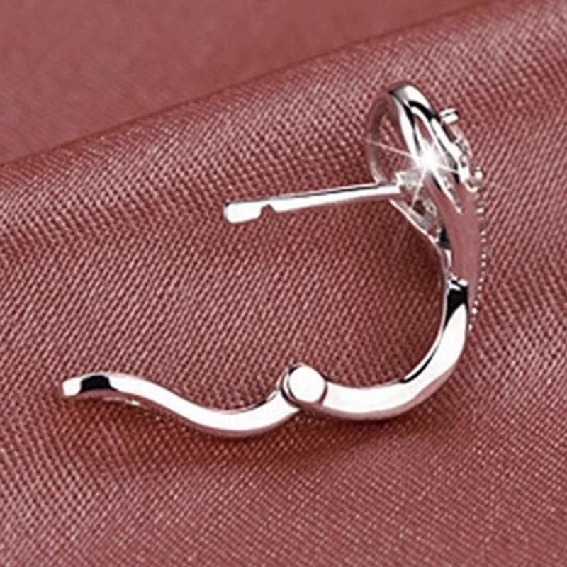 Korean Fashion Musical Note Moissanite Earrings: Creative 2025 Ear Cuff Jewelry for Women
