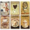 Hisun Tin Sign HD Tin Sign Vintage Coffee House Wall Decor  Retro Coffee Shop Espresso Metal Poster for Kitchen Cafe Bar