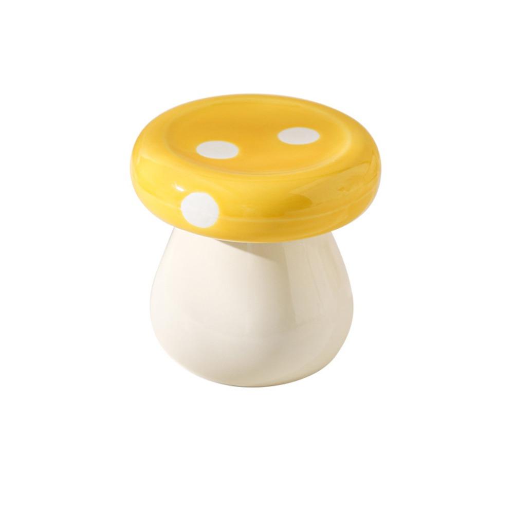 Dust-proof Dental Floss Storage Bottle Ceramics Toothpick Dispenser  Dressing Table