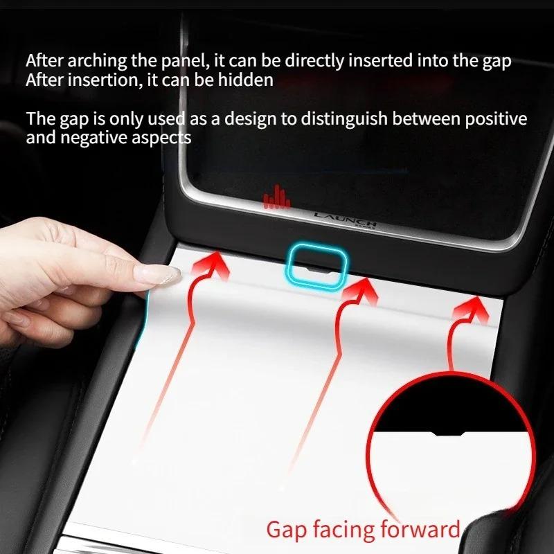 For Tesla Model Y Juniper 2026 Model 3 Highland Central Control Panel Adhesive Free Sticker Electrostatic Adsorption Protector