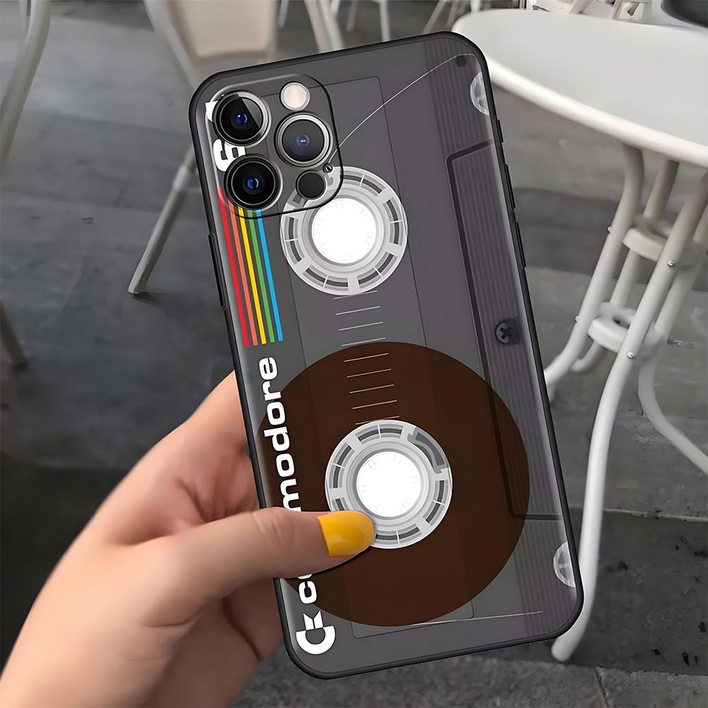 Retro Radio Tape Cassette Phone Case for iPhone 16 17 ProMax 13 14 15 11 12 Pro Max Plus MINI Phone Cover AIR Shell