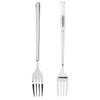 5Pcs Rustless Steel Table Fork Polished Glossy Dining  Fork Reusable Dinner Fork  Banquet  Use