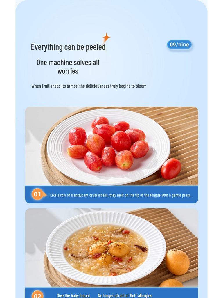 Electric Fruit & Vegetable Peeler for Milk Tea & Fruit Stores