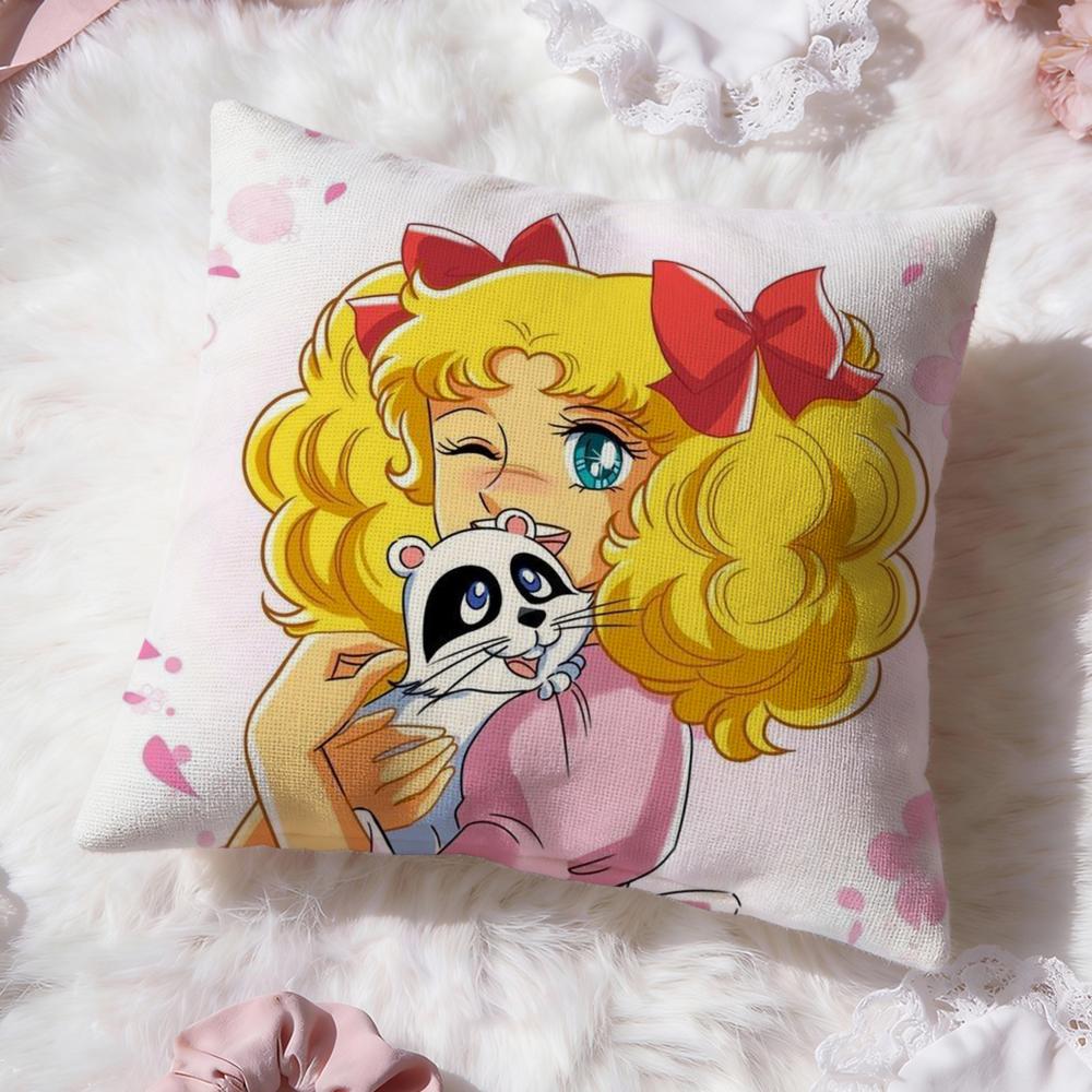 Anime C-Candy Candy Cushion Cover Premium Comfort Reversible Pillow Cove -Two in One Design for Any Room & Car Interior