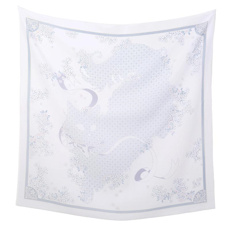 Novo Lenço Quadrado Hijab Estampado Floral de 110cm Cobertura de Cabeça de Verão Respirável para Mulheres Muçulmanas Xale da Moda Cachecóis Faixa de Cabeça