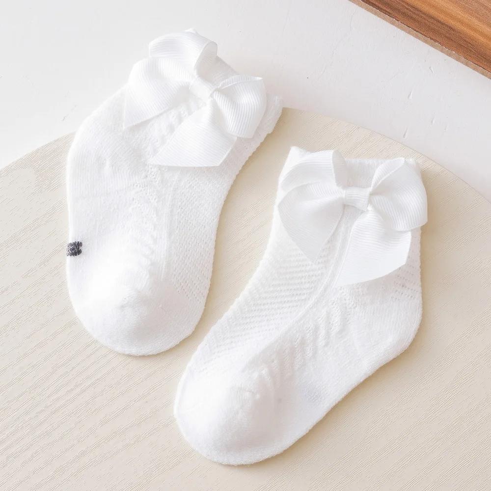 Baby Mesh Socks Bowknot Soft Cotton Newborn Sock Princess Infant Toddler Girls Cute Breathable Socks