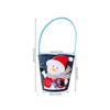 Cartoon Christmas Handbag Gift Bucket Festive Elk Cloth Handbag Christmas Gift Bag Washable Candy Bag For Gift Giving 'S Party