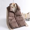 2024 New Bag Cover Down Vest Women's Winter White Duck Down Outer Wear Korean Version Loose Vest Vest Vest Vest Outer Wear