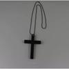 Trendy Cool Punk Gothic Wood Cross Pendant nNecklace for Women Men Vintage Black Hip Hop Y2k Necklace Party Jewelry Gift