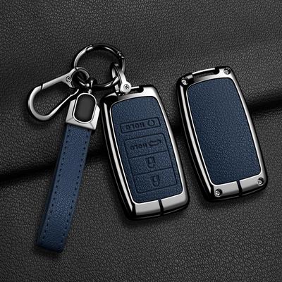 Car Zinc Alloy Leather Key Remote Case Cover for Acura RLX MDX CDX TLX-L NSX RDX Protector Shell Fob Auto Keychain Accessories