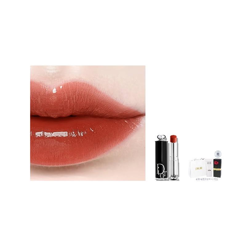 DIOR Lipstick 008# Tomato Brick Red 3.2g + Water Lily Cleansing 5ml чёрный