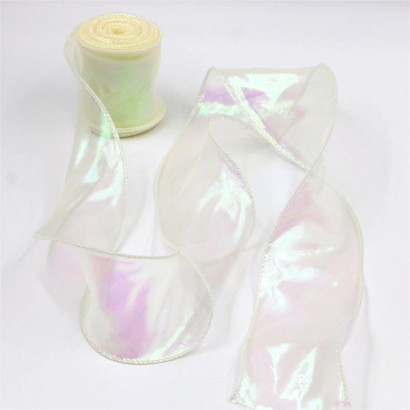 

9m Fishtail yarn ribbon Cake bow headpiece Gift Baking embellished ribbon Flower packaging floral yarn ribbon 4cm
