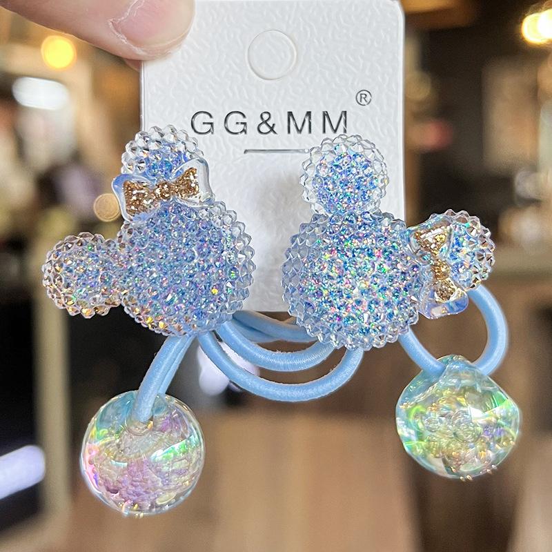 2 Pieces New Cute Animal Head Princess Headwear Kids Elastic Hair Bands Children Hair Ropes Girls Hair Accessories