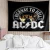 ACDC Tapestry for Bedroom Aesthetic Classroom Tapestries Wall Hanging for Living Room Dorm Office,Ideal Creative Gift