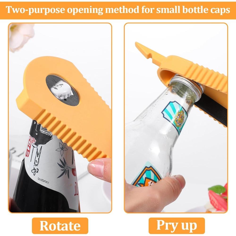1 Pack Bottle Opener, Can Opener Non Slip Integrated Multi Function Bottle Cap Opener Suitable for Beer, Cola, Jam and Beverages