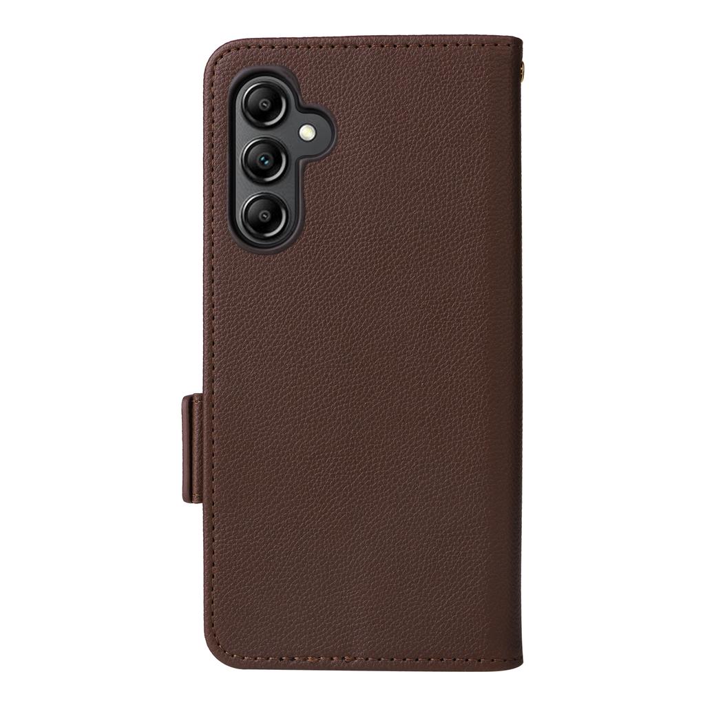 For Samsung Galaxy A15 4G/5G Wallet Case PU Leather Litchi Texture Phone Stand Cover